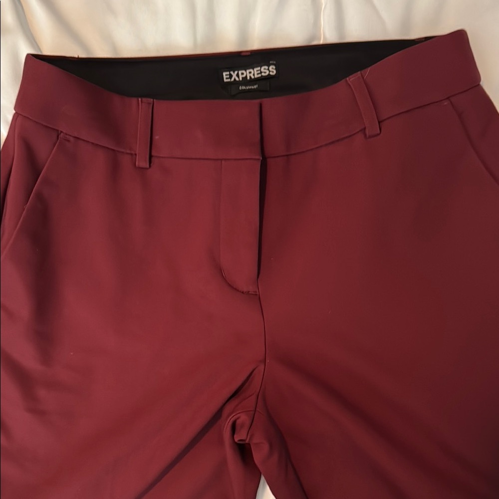 Express Columnist Burgundy Pants Size 2R